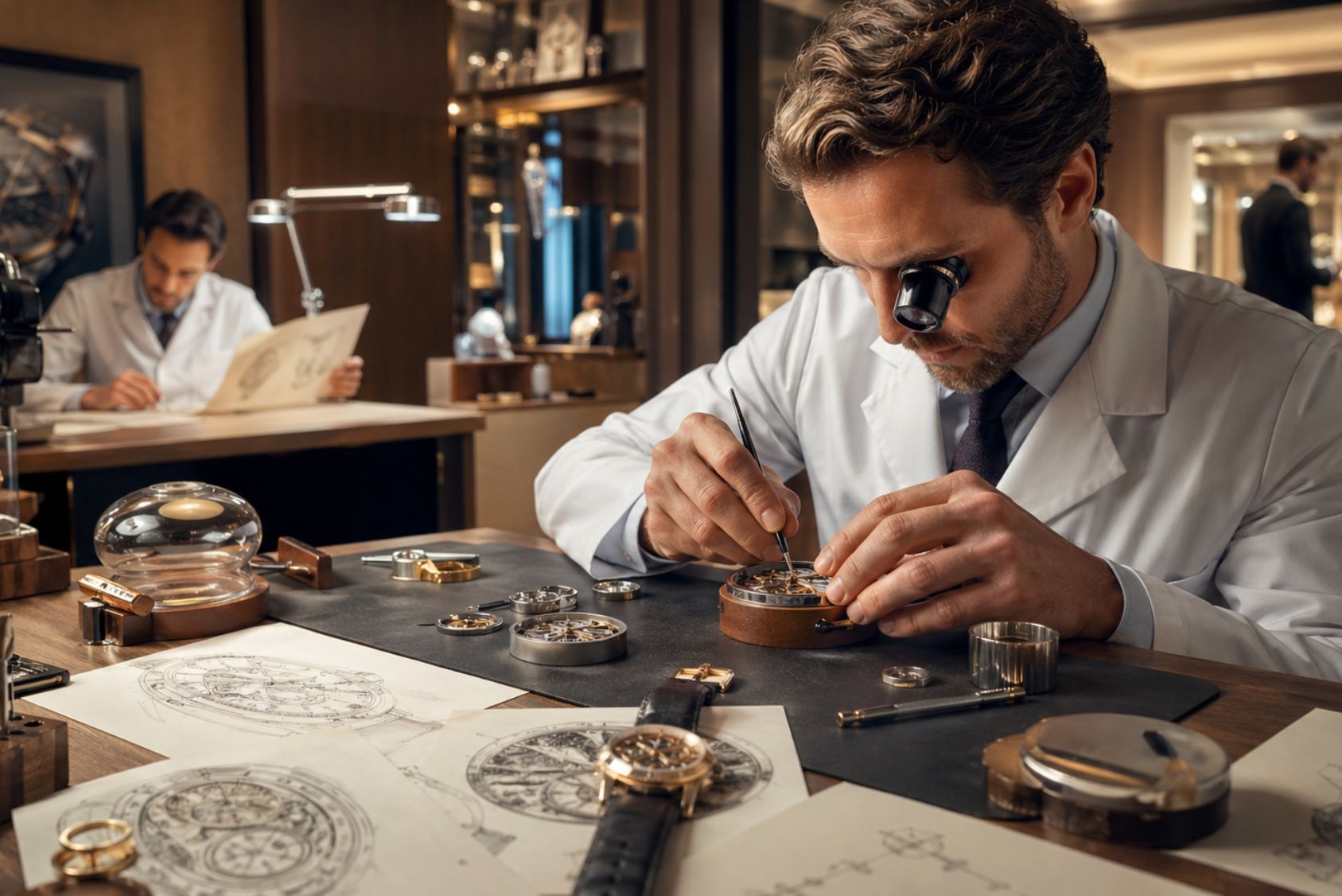 metiers de l'horlogerie de luxe